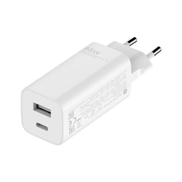 Xiaomi Mi 65W GaN Charger with Fast Charging 2 Ports (Type-A + Type-C) Xiaomi Mi 65W GaN Charger with Fast Charging 2 Ports (Type-A + Type-C)